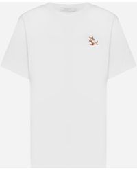 Maison Kitsuné - Chillax Fox Patch Cotton T-shirt - Lyst