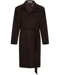 Tagliatore - Dark Wool And Cashmere Salomons Wrap Coat - Lyst