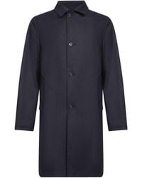 D 40 - Two-Tone Reversible Single-Breasted Coat - Lyst