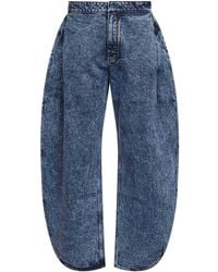 Alaïa - Denim Petal Jeans - Lyst