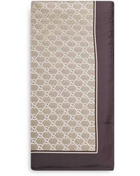Gucci - Laminated Printed Silk Twill Carré - Lyst
