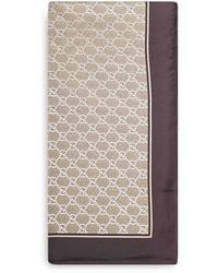 Gucci - Laminated Printed Silk Twill Carré - Lyst