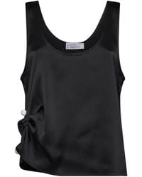 GIUSEPPE DI MORABITO - Satin Draped Top - Lyst