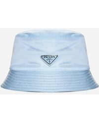 Prada - Logo-plaque Re-nylon Bucket Hat - Lyst