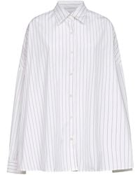 Dries Van Noten - Striped Cotton Cocoon Shirt - Lyst