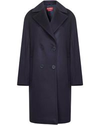 Max Mara - Wool Broadcloth Agenda Oversized Coat - Lyst