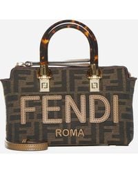 Fendi - By The Way Mini Ff Fabric Bag - Lyst