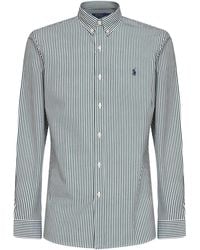 Polo Ralph Lauren - And Striped Slim-Fit Oxford Shirt - Lyst