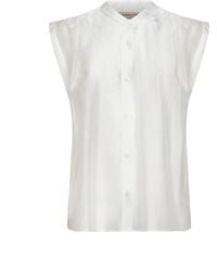 Blanca Vita - Voile Calicia Sleeveless Shirt - Lyst