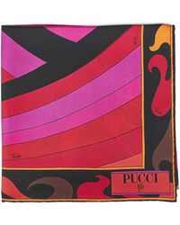 PUCCI - Silk Twill Scarf Iride-Print - Lyst