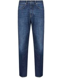 Givenchy - Washed Denim Straight Jeans - Lyst