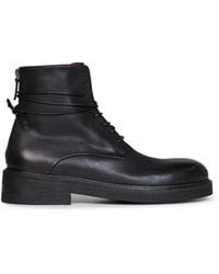 Marsèll - Combat Boots Parrucca Oiled Leather Calf - Lyst