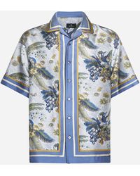 Etro - Print Silk Shirt - Lyst