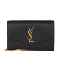 Saint Laurent - Uptown Leather Chain Wallet Bag By - Lyst