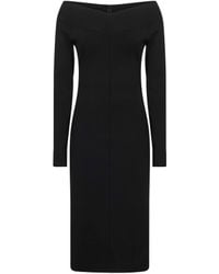 Stella McCartney - Compact Knit Midi Dress - Lyst