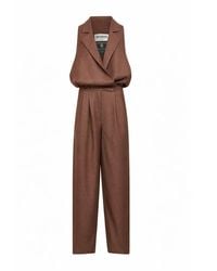 Batakovic - Linen Rasty Jumpsuit - Lyst