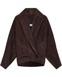 Co. - Cholate Suede Wrap Jacket - Lyst