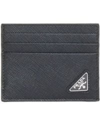 Prada - Saffiano Leather Card Holder - Lyst