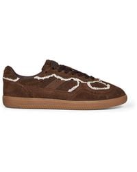 Alohas - Chocolate Suede Tb.490 Sneakers With Crochet Details - Lyst