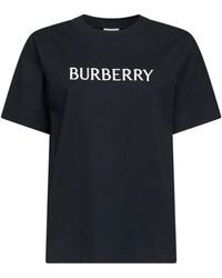 Burberry - Logo Cotton T-Shirt - Lyst