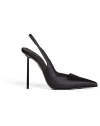 Le Silla - Satin Amelia 120 Mm Slingback Pumps - Lyst