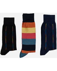 Paul Smith - Cotton-blend Socks 3-pack - Lyst