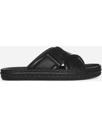 Fendi - Ff Nappa Leather Sandals - Lyst