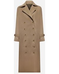 Totême - Cotton-blend Double-breasted Trench Coat - Lyst