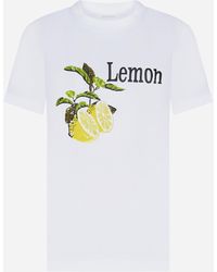 Sportmax - Renata Lemon Cotton T-shirt - Lyst