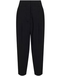 TOTEME - Viscose And Wool Balloon Trousers - Lyst