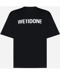we11done - Logo Cotton T-shirt - Lyst