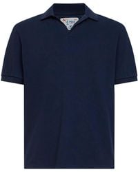 MC2 Saint Barth - Stretch Cotton Piquet Charles Buttonless Polo Shirt - Lyst