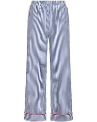 MC2 Saint Barth - Striped Poplin Galassia Pajama-Style Trousers - Lyst