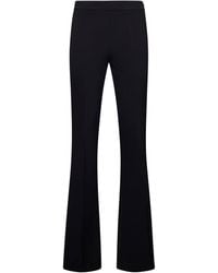 Blanca Vita - Br/>Viscose Blend Flared Trousers - Lyst