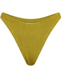 MC2 Saint Barth - Crinkle Fabric Naomi High-Leg Cut Bikini Bottom - Lyst