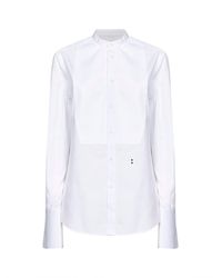 Fendi - Cotton Poplin Slim-Fit Shirt With Front Plastron - Lyst