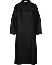 Harris Wharf London - Felted Wool Funnel Neck Oversized Coat - Lyst