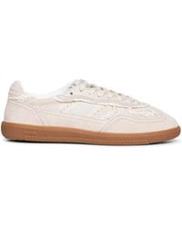 Alohas - Cream Suede Tb.490 Sneakers With Crochet Details - Lyst