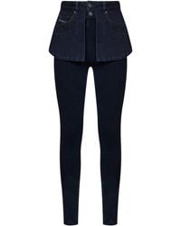 DIESEL - Denim D-Spika-Fsj2 Mid-Rise Skinny Jeans - Lyst