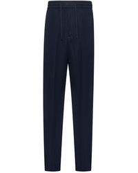 Giorgio Armani - Pantaloni Flat Front - Lyst