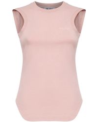 The Attico - Rose Cotton Jersey "Reese" Tank Top - Lyst