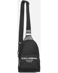Dolce & Gabbana - Logo Canvas One-shoulder Backpack - Lyst