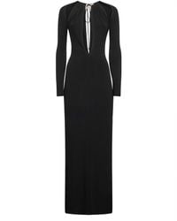 Marine Serre - Draped Jersey Long Dress - Lyst