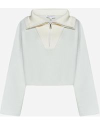 JW Anderson - Wool And Cashmere Cropped Sweater - Lyst