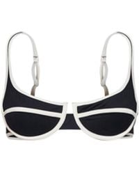 MC2 Saint Barth - Lycra Amira String Balconette Bikini Top With Trims - Lyst