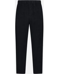 Homme Plissé Issey Miyake - Pleated Fabric Trousers - Lyst