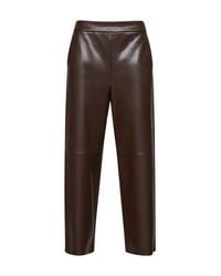 Max Mara - Dark Coated Jersey Smmamati Cropped Trousers - Lyst