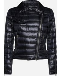 Herno - Biker-style Quilted Nylon Down Jacket - Lyst
