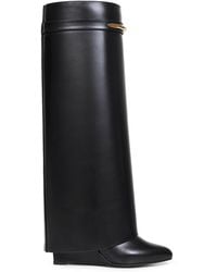 Givenchy - Leather Shark Pinch Knee-High Boots - Lyst