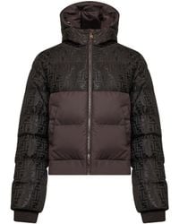 Fendi - Ff Nylon Hooded Down Jacket - Lyst